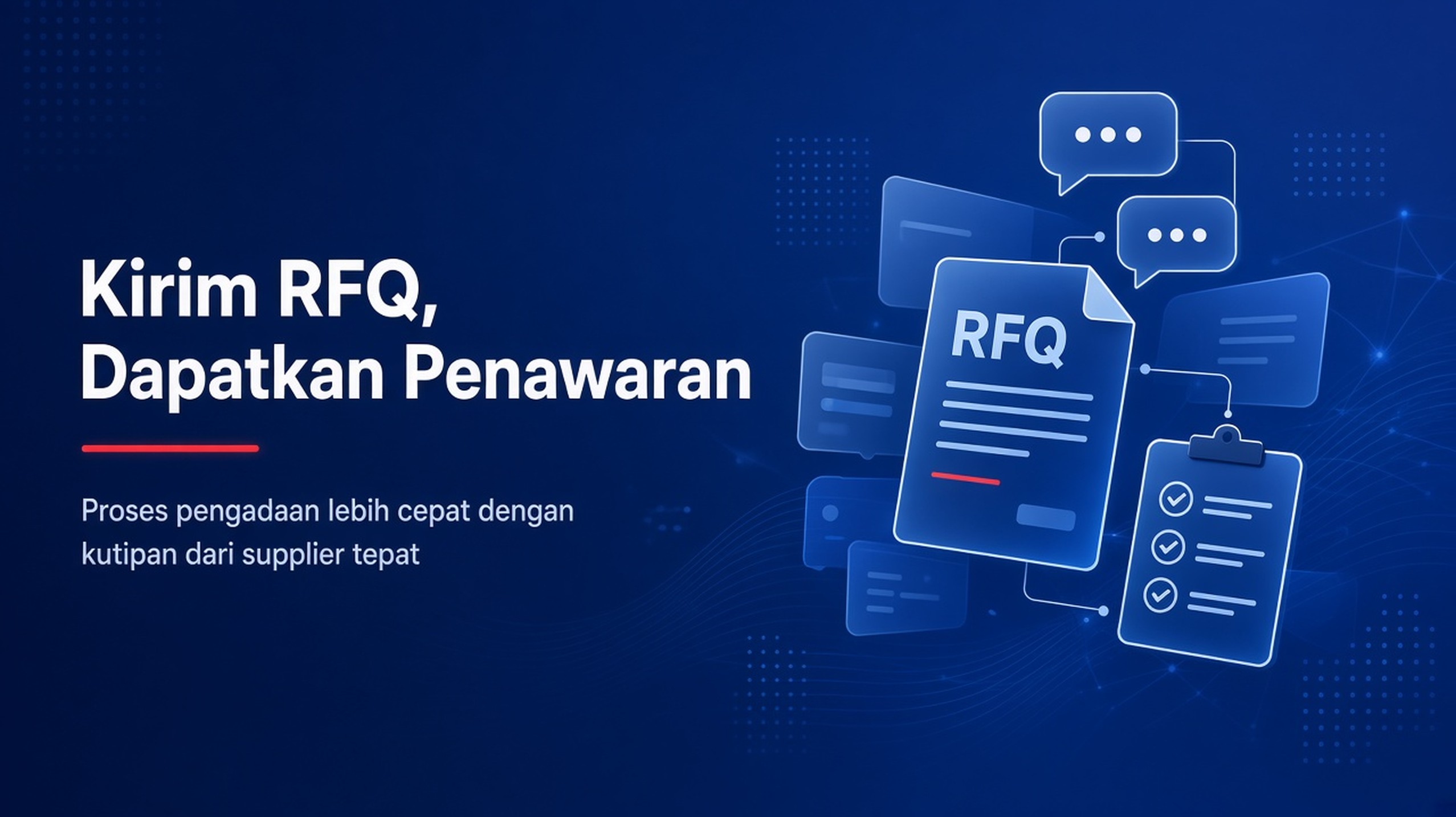 Kirim RFQ, Dapatkan Penawaran